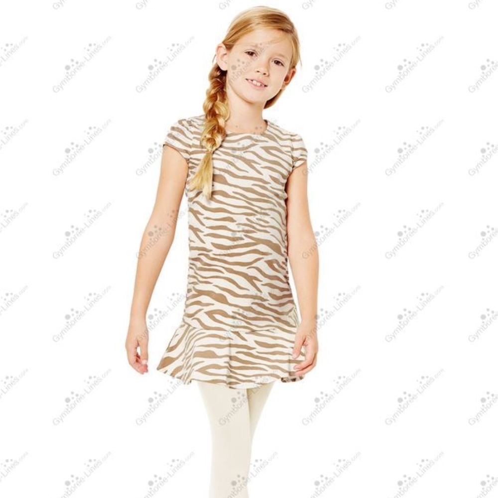 Gymboree Velveteen Tiger Stripe Dress Sz 7,8